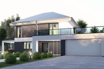  Projekt domu uA398 (WCB1515) - projekt domu z pełnym piętrem - Zdjęcie 1