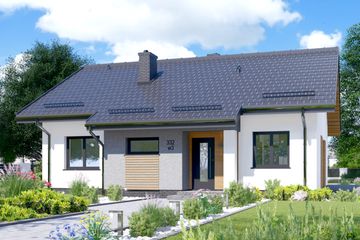  Projekt domu APS 332 wariant 3 (LUA1622) - projekt domu parterowego - Zdjęcie 1