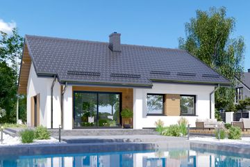  Projekt domu APS 332 wariant 3 (LUA1622) - projekt domu parterowego - Zdjęcie 2