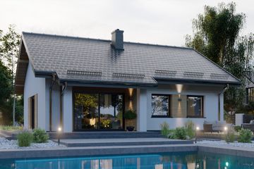  Projekt domu APS 332 wariant 3 (LUA1622) - projekt domu parterowego - Zdjęcie 4