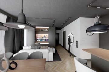 Projekt domu Ka273 T - parterowy z poddaszem dom o powierzchni 91,55 m², dach dwuspadowy - ujęcie 9