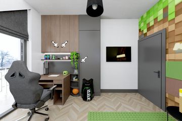 Projekt domu Ka273 T - parterowy z poddaszem dom o powierzchni 91,55 m², dach dwuspadowy - ujęcie 24