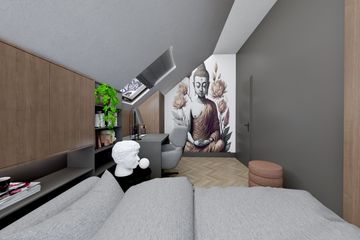 Projekt domu Ka273 T - parterowy z poddaszem dom o powierzchni 91,55 m², dach dwuspadowy - ujęcie 31