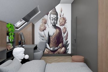Projekt domu Ka273 T - parterowy z poddaszem dom o powierzchni 91,55 m², dach dwuspadowy - ujęcie 32