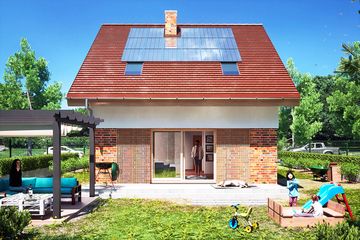  Projekt domu Aria II bez garażu [B] (WRF2436) - projekt domu parterowego z poddaszem - Zdjęcie 3