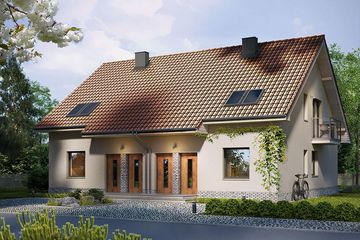  Projekt domu Mieszko 5 (WRN1563) - projekt domu parterowego z poddaszem - Zdjęcie 1