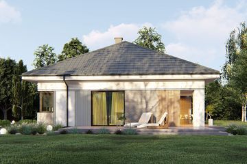  Projekt domu uA371 (WCB1522) - projekt domu parterowego - Zdjęcie 3