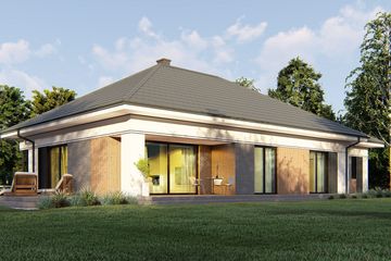  Projekt domu uA371 (WCB1522) - projekt domu parterowego - Zdjęcie 4