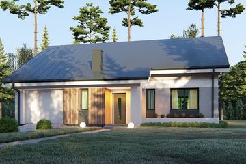  Projekt domu uA407 (WCB1519) - projekt domu parterowego - Zdjęcie 1