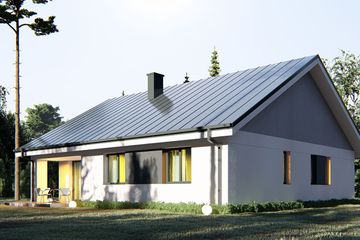  Projekt domu uA407 (WCB1519) - projekt domu parterowego - Zdjęcie 4