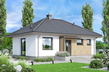  Projekt domu Mirabelka 4s (WOF1230) - projekt domu parterowego - Zdjęcie 1