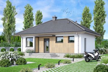  Projekt domu Mirabelka 4s (WOF1230) - projekt domu parterowego - Zdjęcie 2