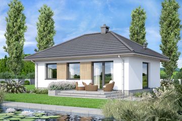  Projekt domu Mirabelka 4s (WOF1230) - projekt domu parterowego - Zdjęcie 3