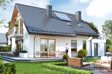  Projekt domu BW-03 wariant 6 (FL) (JGC1262) - projekt domu parterowego z poddaszem - Zdjęcie 3