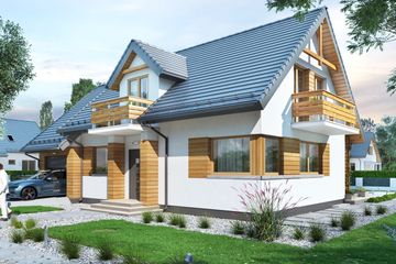  Projekt domu BW-03 wariant 3 (FL) (JGC1260) - projekt domu parterowego z poddaszem - Zdjęcie 4