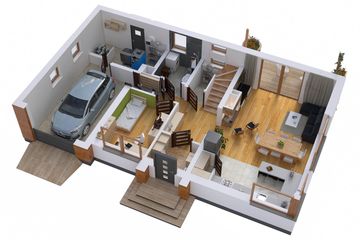  Projekt domu BW-03 wariant 3 (FL) (JGC1260) - projekt domu parterowego z poddaszem - Zdjęcie 5