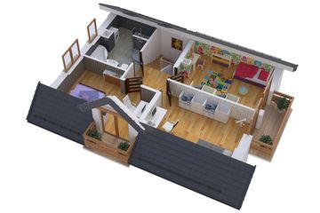  Projekt domu BW-03 wariant 3 bez garażu (JGC1261) - projekt domu parterowego z poddaszem - Zdjęcie 6