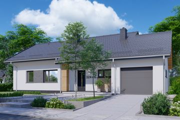  Projekt domu APS 324 + G (LUA1627) - projekt domu parterowego - Zdjęcie 1