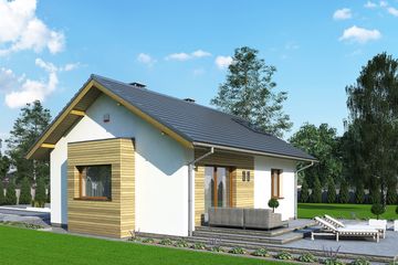  Projekt domu Parterowy 11 (BBH1041) - projekt domu parterowego - Zdjęcie 3