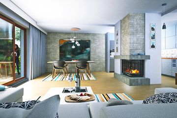  Projekt domu Aria II bez garażu szeregówka [B-SZ] (WRF2442) - projekt domu parterowego z poddaszem - Zdjęcie 5