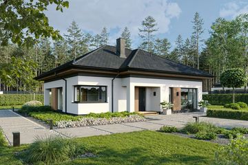  Projekt domu EG-106 wariant I (WWB1137) - projekt domu parterowego - Zdjęcie 4