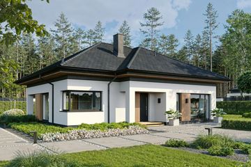  Projekt domu EG-106 wariant I (WWB1137) - projekt domu parterowego - Zdjęcie 1