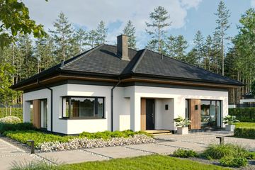  Projekt domu EG-106 (WWB1138) - projekt domu parterowego - Zdjęcie 1