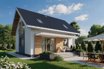  Projekt domu Drops (1889) (KRD3031) - projekt domu parterowego z poddaszem - Zdjęcie 4