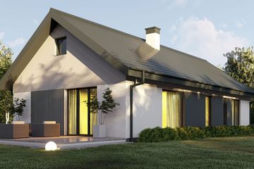  Projekt domu uA393 (WCB1514) - projekt domu parterowego - Zdjęcie 1