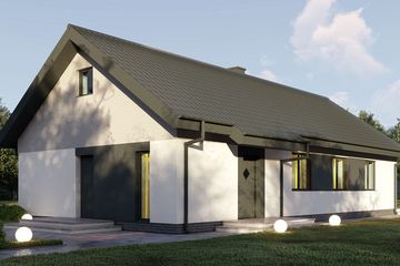  Projekt domu uA393 (WCB1514) - projekt domu parterowego - Zdjęcie 2