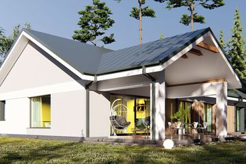  Projekt domu uA404 (WCB1517) - projekt domu parterowego - Zdjęcie 2
