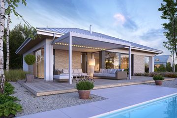  Projekt domu Wzorowy 2 (WAW1170) - projekt domu parterowego - Zdjęcie 2