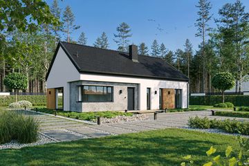  Projekt domu EG-107 (WWB1139) - projekt domu parterowego - Zdjęcie 3