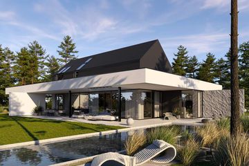  Projekt domu HomeKoncept 112 G2 wariant 02 (KRX1261) - projekt domu parterowego z poddaszem - Zdjęcie 1