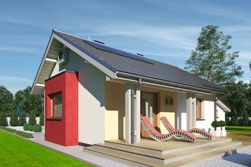  Projekt domu Parterowy 13 (BBH1043) - projekt domu parterowego - Zdjęcie 3