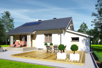  Projekt domu Parterowy 13 (BBH1043) - projekt domu parterowego - Zdjęcie 4