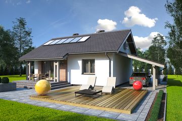  Projekt domu Parterowy 15 (BBH1045) - projekt domu parterowego - Zdjęcie 4