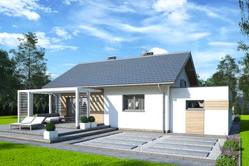  Projekt domu Parterowy 16 (BBH1046) - projekt domu parterowego - Zdjęcie 4