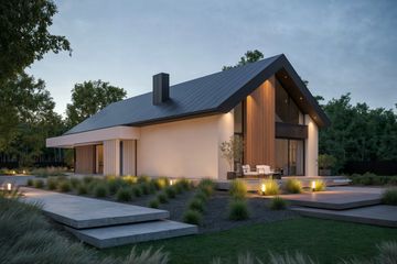  Projekt domu NewHouse 732 (KRZ1092) - projekt domu parterowego - Zdjęcie 2