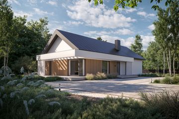  Projekt domu NewHouse 732 (KRZ1092) - projekt domu parterowego - Zdjęcie 3