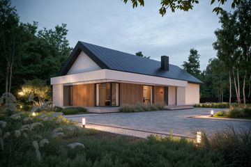  Projekt domu NewHouse 732 (KRZ1092) - projekt domu parterowego - Zdjęcie 4