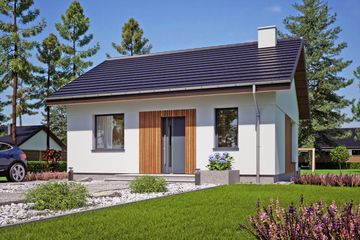  Projekt domu Bambi bez garażu [B] (WRF2444) - projekt domu parterowego - Zdjęcie 1