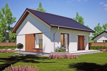  Projekt domu Bambi bez garażu [B] (WRF2444) - projekt domu parterowego - Zdjęcie 2