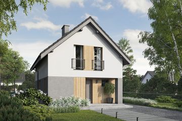  Projekt domu Eco 49 (WOZ1069) - projekt domu parterowego z poddaszem - Zdjęcie 3