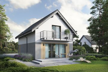  Projekt domu Eco 49 (WOZ1069) - projekt domu parterowego z poddaszem - Zdjęcie 4