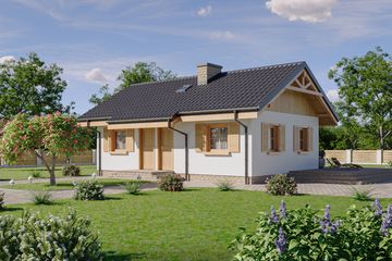  Projekt domu L-239 murowany (SLU1053) - projekt domu parterowego - Zdjęcie 3