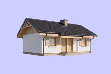  Projekt domu L-239 murowany (SLU1053) - projekt domu parterowego - Zdjęcie 5