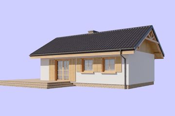  Projekt domu L-239 murowany (SLU1053) - projekt domu parterowego - Zdjęcie 4