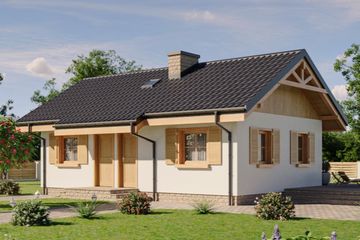  Projekt domu L-239 murowany (SLU1053) - projekt domu parterowego - Zdjęcie 1