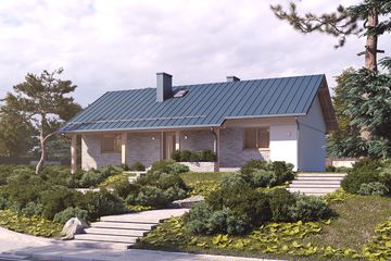  Projekt domu Mahoń 4 (BSA2374) - projekt domu parterowego - Zdjęcie 6